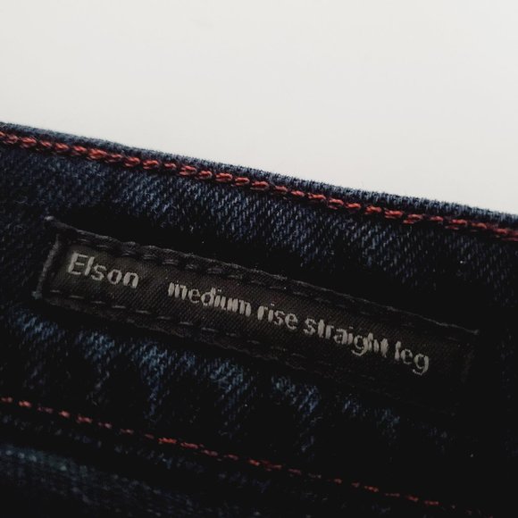 COH Elson Dark Wash Medium Rise Classic Straight Leg Jeans - Picture 8 of 13